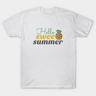 hello sweet summer shirt, beach vacation shirt, gift fo summer T-Shirt